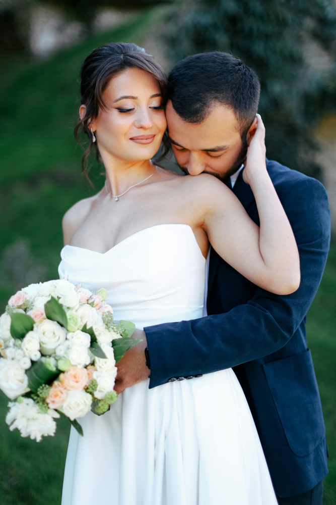 Couple Embracing Outdoors